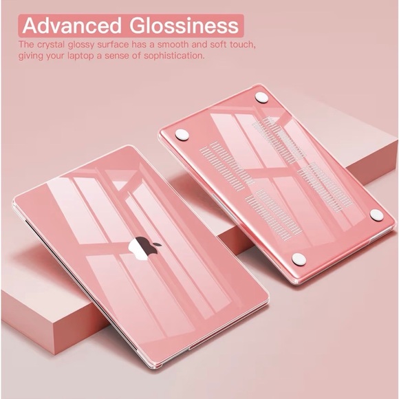 Clear Pink MacBook Shell Case - Picture 3 of 9